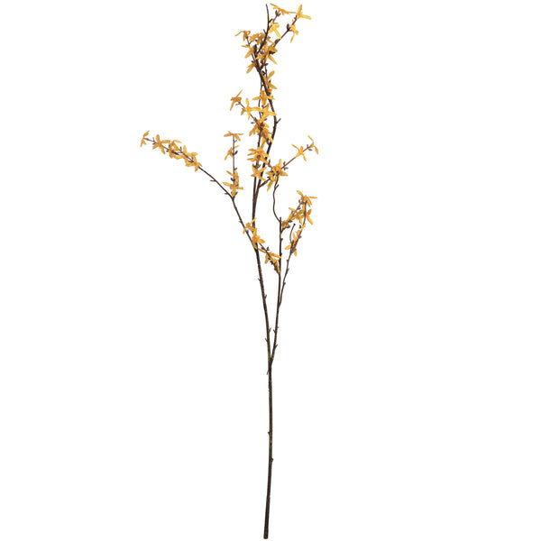 Artificial Vibrant Yellow Forsythia Branch