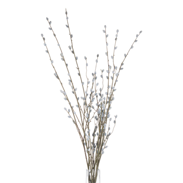 Artificial Pussy Willow Single Stem Branch