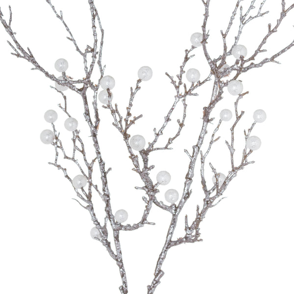 Artificial Festive Pearl Branch