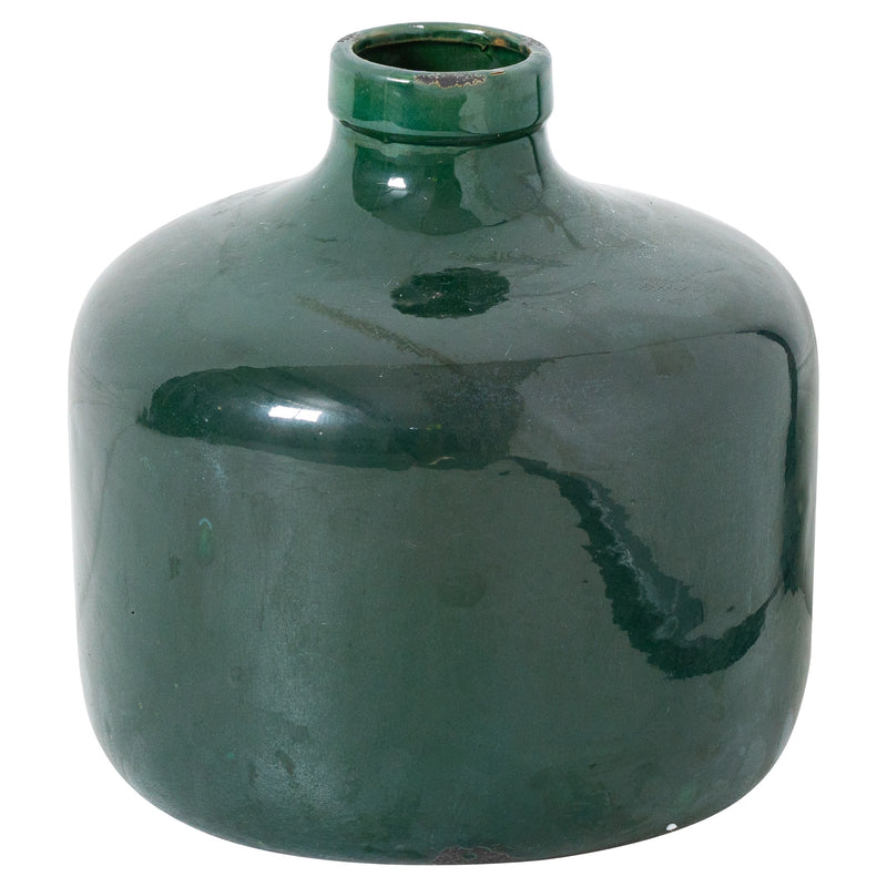 Large Emerald Green Vase