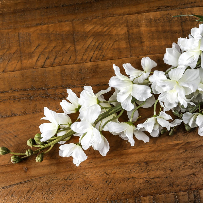 Enchanted White Delphinium Stem
