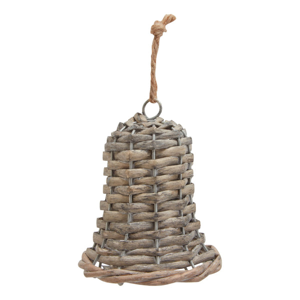 The Noel Collection Wicker Bell Decoration ( 4 Sizes)