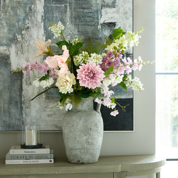 Artificial Single Stem White Peony