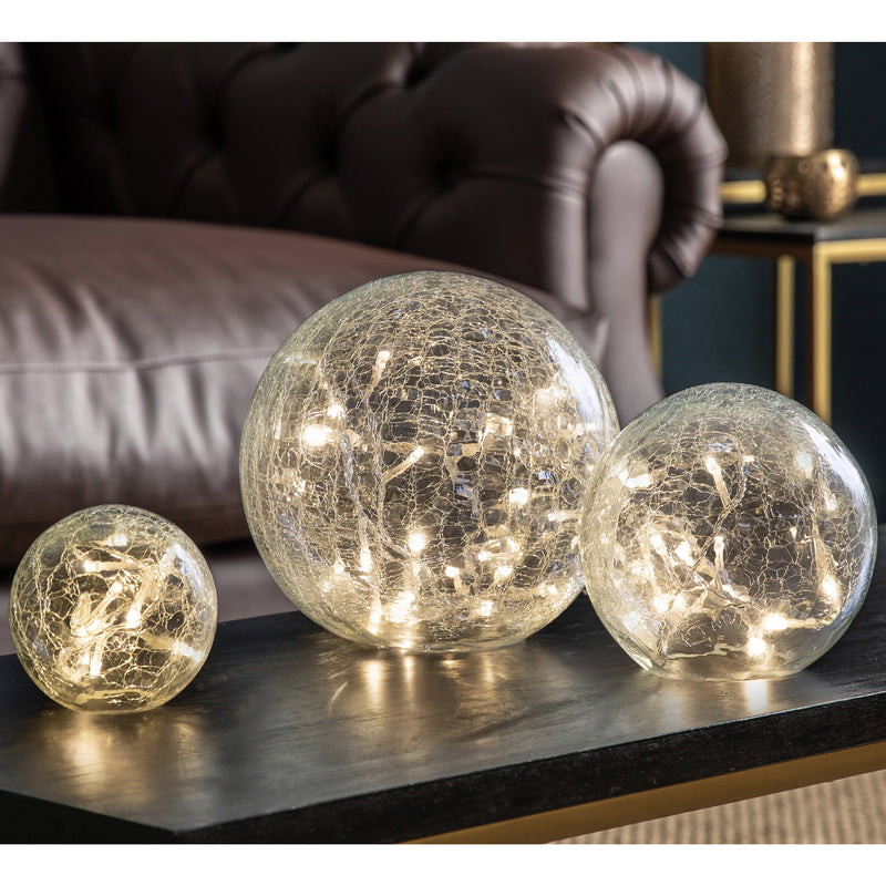 Glowing Crackle Ball Trio