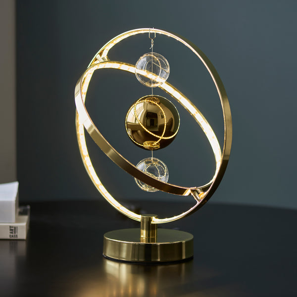 Radiant Orbs Gold LED Table Lamp