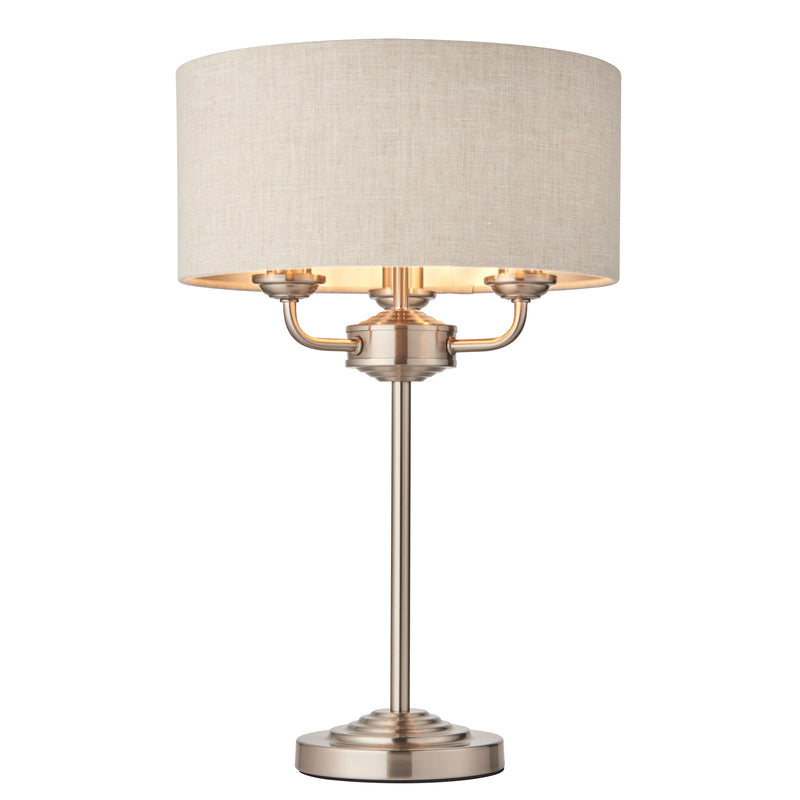 Eleanor 3 Light Natural Table Lamp