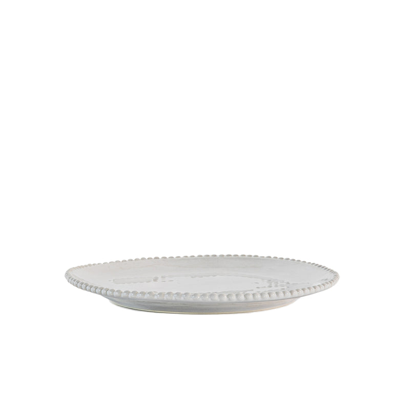 White Beaded Side Plates- 4 Pack