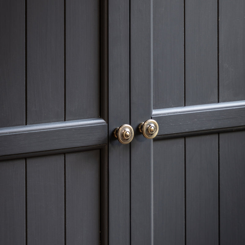 Farmington Blue Black 2 Door Cupboard