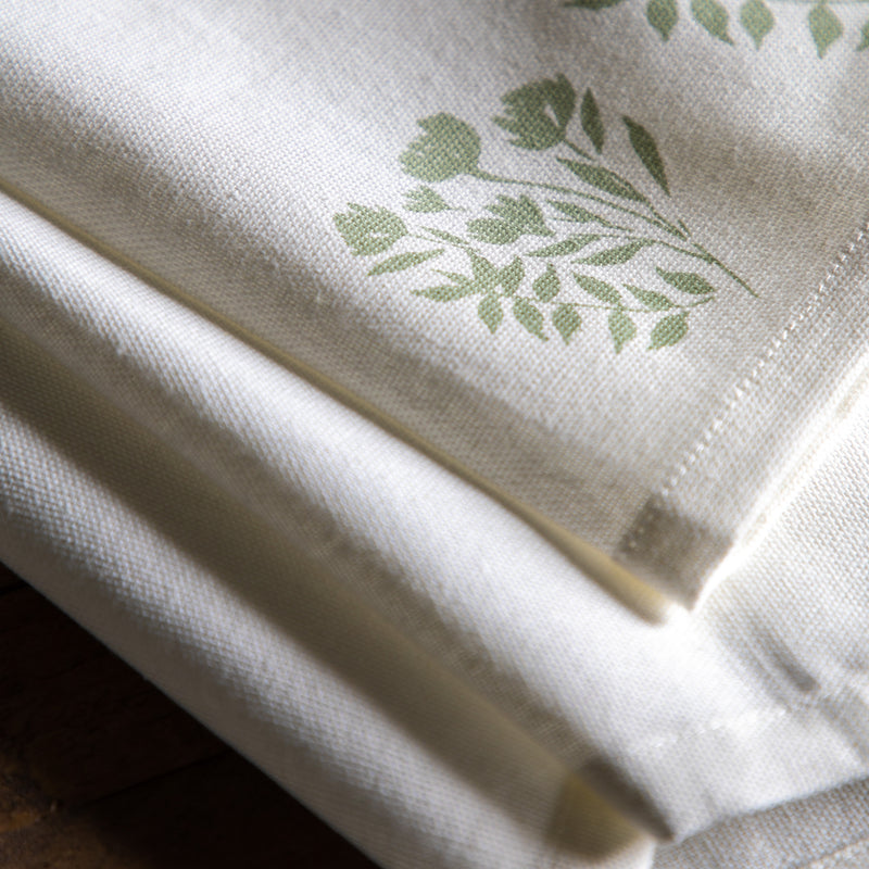 Sage Floral Napkins 4 Pack