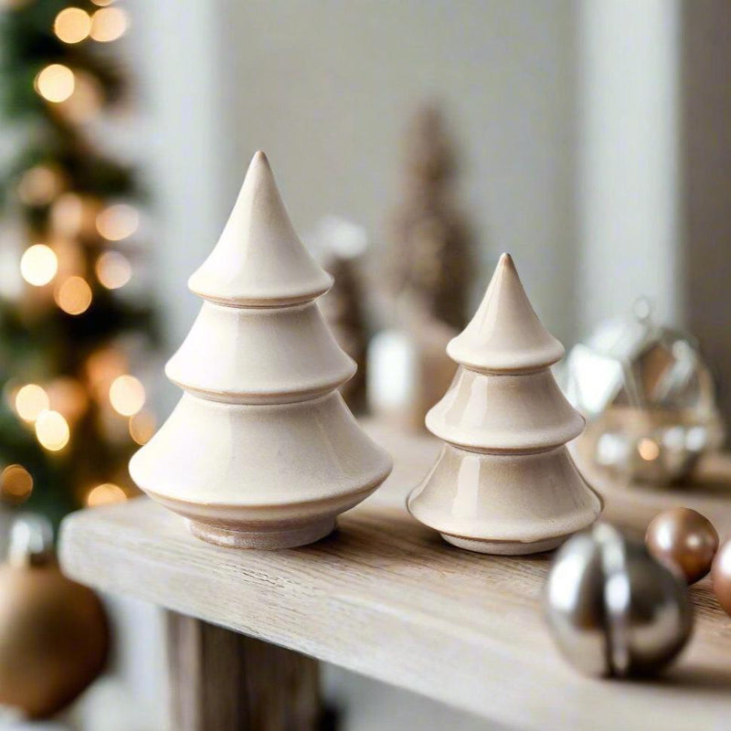 Neutral Christmas Tree Ornaments (2 Sizes)