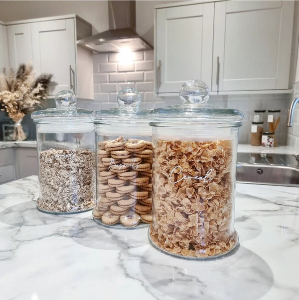 5 LITRE APOTHECARY CEREAL STORAGE JAR (SECONDS)