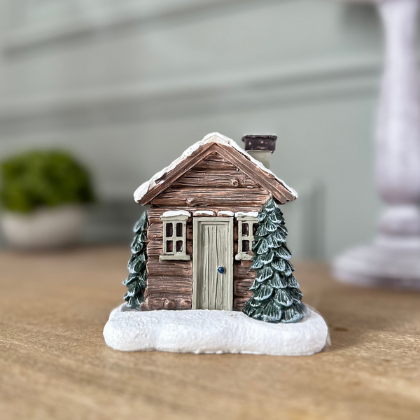 Log Cabin Incense Cone Burner