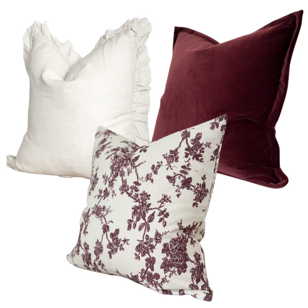 Mulberry Grace Cushion Trio Collection