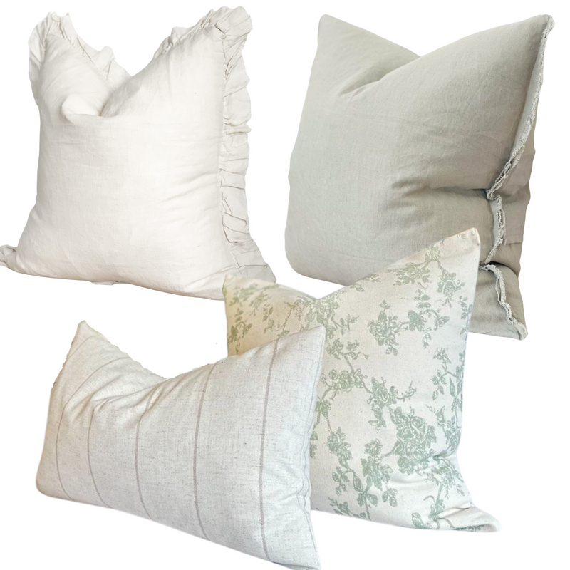 Sage Floral Cushion Collection