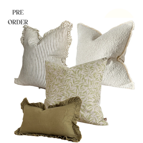 Verdant Green Meadow Cushion Collection