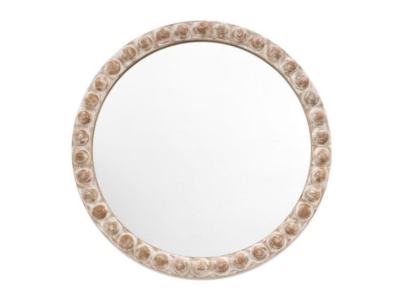 Vintage Charm Round Wall Mirror