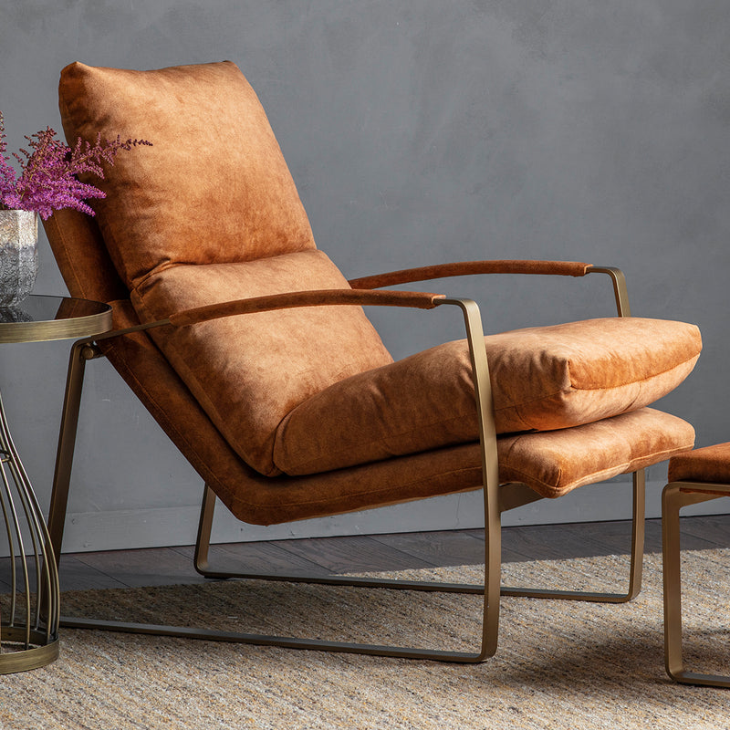 The Kingsley Brown Lounger Chair