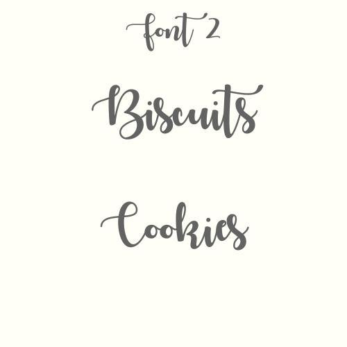 Biscuit and Cookie Labels