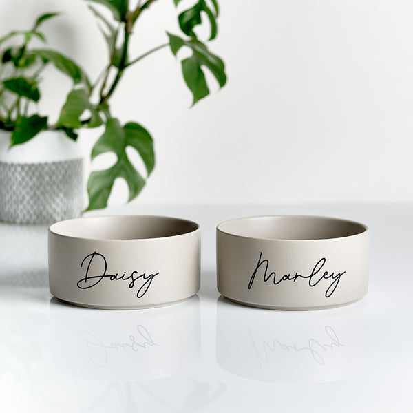 Personalised cat bowls store australia